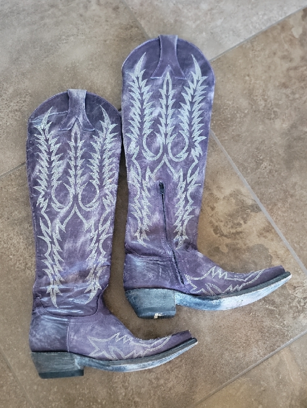 Old Gringo 5B Mayra Bis Purple Cowboy Boots - Picture 7 of 9